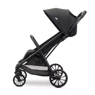 Carucior pentru copii, Nuvella, pliere cu o mana, spatar reglabil multipozitie, copertina extensibila, 0-48 luni, pana la 22 kg, Black