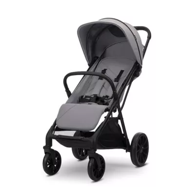 Carucior Standard - Carucior pentru copii, Nuvella, pliere cu o mana, spatar reglabil multipozitie, copertina extensibila, 0-48 luni, pana la 22 kg, Grey, bebelorelli.ro