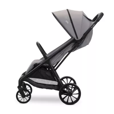 Carucior pentru copii, Nuvella, pliere cu o mana, spatar reglabil multipozitie, copertina extensibila, 0-48 luni, pana la 22 kg, Grey