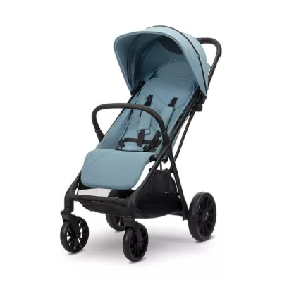 Carucior Standard - Carucior pentru copii, Nuvella, pliere cu o mana, spatar reglabil multipozitie, copertina extensibila, 0-48 luni, pana la 22 kg, Blue, bebelorelli.ro