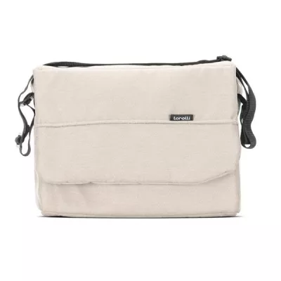 Carucior pentru gemeni, Duo, pana la 22 kg per copil, cadru din aluminiu, spatar reglabil pozitii multiple, geanta pentru mama inclusa, Beige