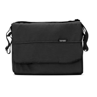 Carucior pentru gemeni, Duo, pana la 22 kg per copil, cadru din aluminiu, spatar reglabil pozitii multiple, geanta pentru mama inclusa, Black