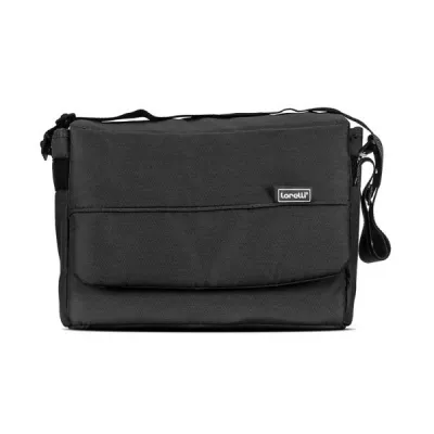 Carucior pentru gemeni, Twin, reglabil individual, pana la 15 kg per copil, geanta pentru mama inclusa,  Black