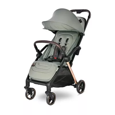 Carucior sport - Carucior pentru nou-nascut autofold Loret, ultra-light, pana la 22 kg, Green, bebelorelli.ro