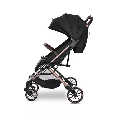 Carucior sport - Carucior sport Ribera, tip troler, de la 0 luni pana la 3 ani, maxim 15 kg, dimensiuni compatibile avion, Negru Pearl, bebelorelli.ro