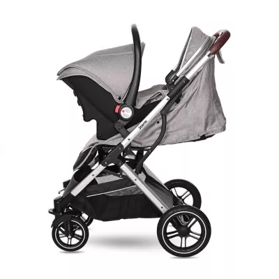 Carucior Storm, de la 0 luni pana la 4 ani, maxim 22 kg, cadru aluminiu, cos auto optional, Opaline Gri
