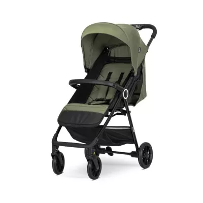 Carucior sport - Carucior pentru nou-nascut, Noir, sistem de pliere cu o singura mana, pana la 22 Kg, Green, bebelorelli.ro