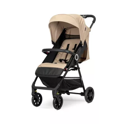 Carucior pentru nou-nascut, Noir, sistem de pliere cu o singura mana, pana la 22 Kg, Beige