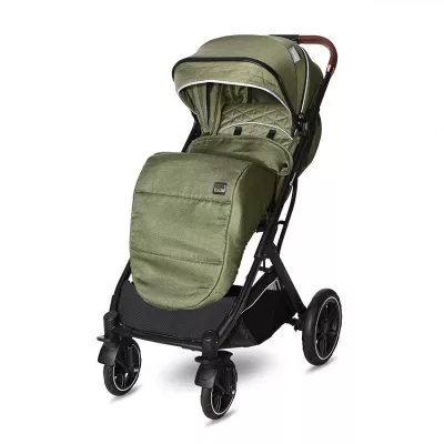 Carucior Storm, de la 0 luni pana la 4 ani, maxim 22 kg, cadru aluminiu, cos auto optional, Verde Loden