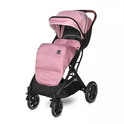 Carucior Storm, de la 0 luni pana la 4 ani, maxim 22 kg, cadru aluminiu, cos auto optional, Roz Quartz