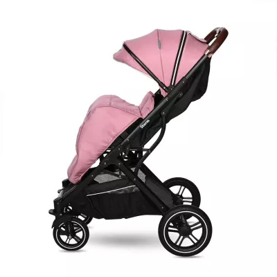 Carucior Storm, de la 0 luni pana la 4 ani, maxim 22 kg, cadru aluminiu, cos auto optional, Roz Quartz