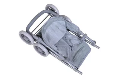 Carucior pentru papusi, Knorr Toys, Liba, maner reglabil pe inaltime, 54x35x44 cm, 3 Ani+, Princess Blue