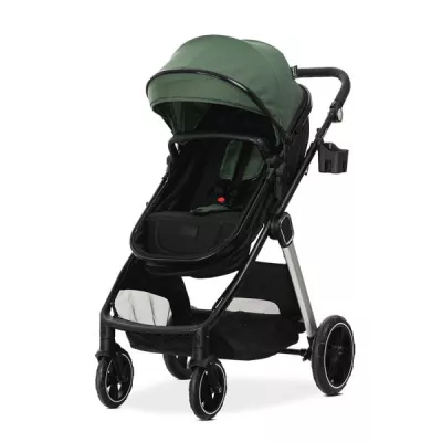 Carucior 2 in 1 - Carucior Set 2 in 1, Aspen, transformabil, set adaptori pentru cos auto, pana la 22 kg, Green, bebelorelli.ro