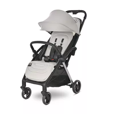 Carucior 2 in 1 - Carucior Set 2 in 1, autofold, Loret, cosulet auto inclus, pana la 22 kg, Grey, bebelorelli.ro