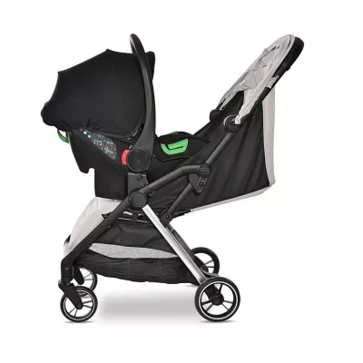 Carucior Set 2 in 1, autofold, Loret, cosulet auto inclus, pana la 22 kg, Grey