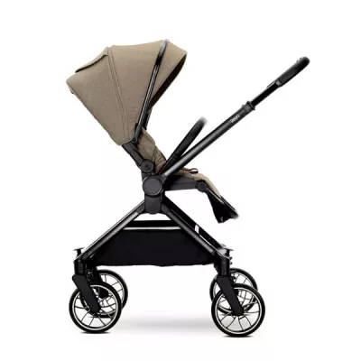Carucior Set 2 in 1, Reya, cos individual cu maner de transport, maner si sezut reversibile, pana la 22 kg, Beige