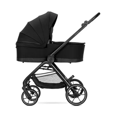 Carucior Set 2 in 1, Venice, cadru din aluminiu, sezut reversibil, pana la 22 kg, Black