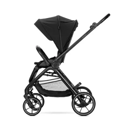 Carucior Set 2 in 1, Venice, cadru din aluminiu, sezut reversibil, pana la 22 kg, Black