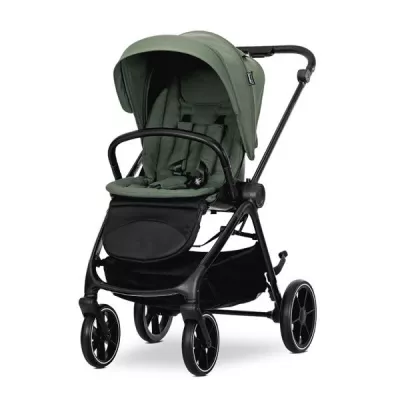 Carucior Set 2 in 1, Venice, cadru din aluminiu, sezut reversibil, pana la 22 kg, Green
