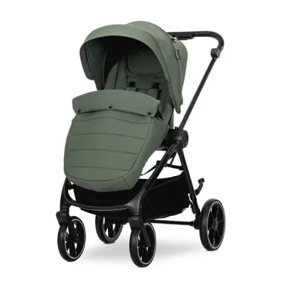 Carucior Set 2 in 1, Venice, cadru din aluminiu, sezut reversibil, pana la 22 kg, Green