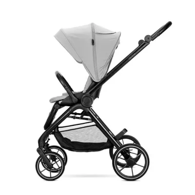 Carucior Set 2 in 1, Venice, cadru din aluminiu, sezut reversibil, pana la 22 kg, Grey