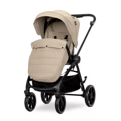 Carucior Set 2 in 1, Venice, cadru din aluminiu, sezut reversibil, pana la 22 kg, Beige