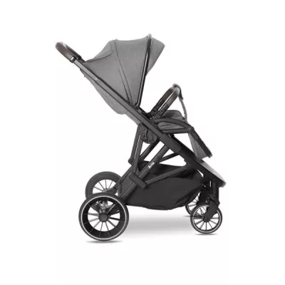 Carucior Set 3 in 1, Aria, cosulet auto Aria Luxe 40-87 cm inclus, multiple accesorii, Grey
