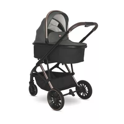 Carucior 3 in 1 - Carucior Set 3 in 1, Aria, cosulet auto Aria Luxe 40-87 cm inclus, multiple accesorii, Green, bebelorelli.ro