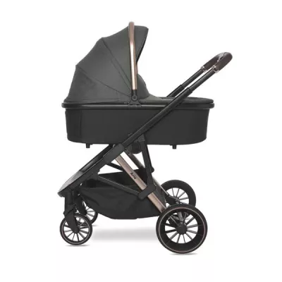 Carucior Set 3 in 1, Aria, cosulet auto Aria Luxe 40-87 cm inclus, multiple accesorii, Green