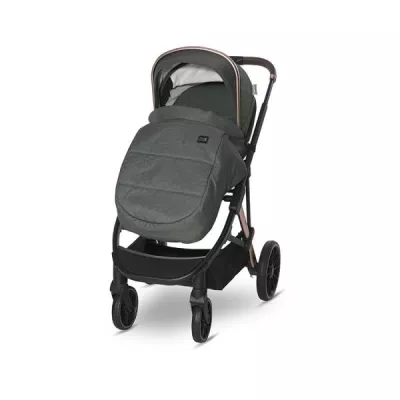 Carucior Set 3 in 1, Aria, cosulet auto Aria Luxe 40-87 cm inclus, multiple accesorii, Green