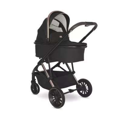 Carucior 3 in 1 - Carucior Set 3 in 1, Aria, cosulet auto Aria Luxe 40-87 cm inclus, multiple accesorii, Black, bebelorelli.ro
