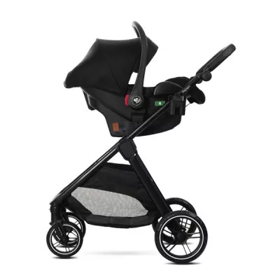 Carucior Set 3 in 1, Aspen, transformabil, sezut reversibil, scoica auto inclusa, 0 luni+, pana la 22 kg, Cappuccino