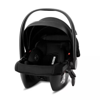 Carucior Set 3 in 1, Bianca, cos landou individual, cosulet auto Aria Luxe inclus, cadru din aluminiu, pana la 22 kg, Blue