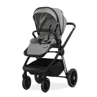 Carucior Set 3 in 1, Bianca, prevazut cu sistem anti-reflux, pana la 22 kg, Grey
