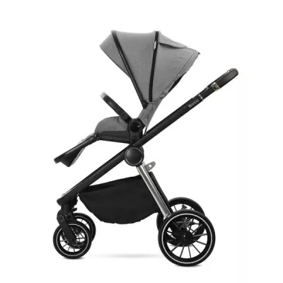 Carucior Set 3 in 1, Bianca, prevazut cu sistem anti-reflux, pana la 22 kg, Grey