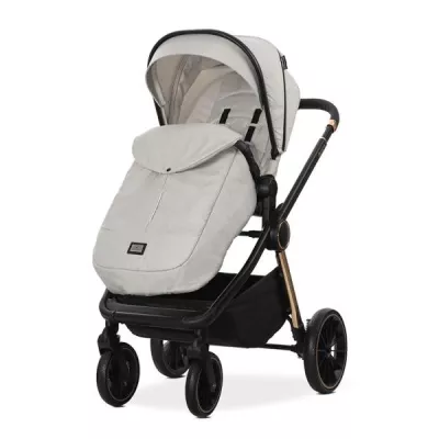 Carucior Set 3 in 1, Bianca, prevazut cu sistem anti-reflux, pana la 22 kg, Beige