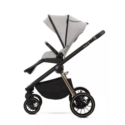 Carucior Set 3 in 1, Bianca, prevazut cu sistem anti-reflux, pana la 22 kg, Beige