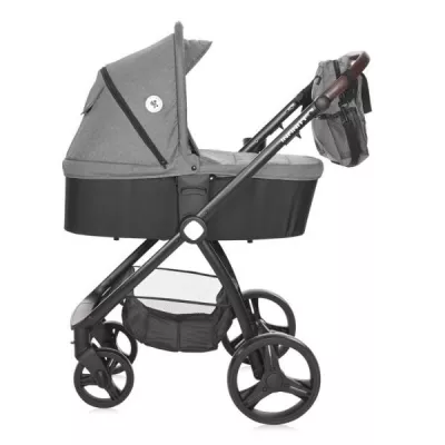 Carucior set 3 in 1, Infinity, de la 0 luni pana la 4 ani, maxim 22 kg, cadru din aluminiu, Gri Glaciar
