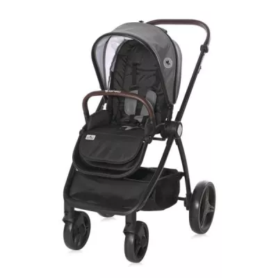 Carucior set 3 in 1, Infinity, de la 0 luni pana la 4 ani, maxim 22 kg, cadru din aluminiu, Gri Glaciar