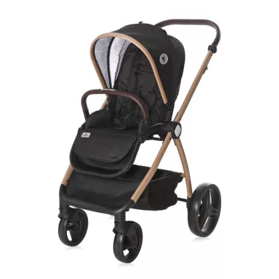 Carucior set 3 in 1, Infinity, de la 0 luni pana la 4 ani, maxim 22 kg, cadru din aluminiu, Negru Diamante