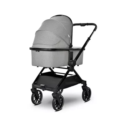 Carucior Set 3 in 1, Reya, maner reversibil, pana la 22 kg, Gri