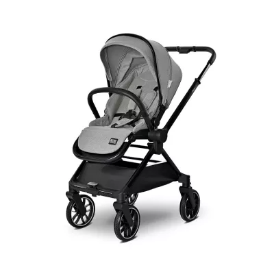 Carucior Set 3 in 1, Reya, maner reversibil, pana la 22 kg, Gri