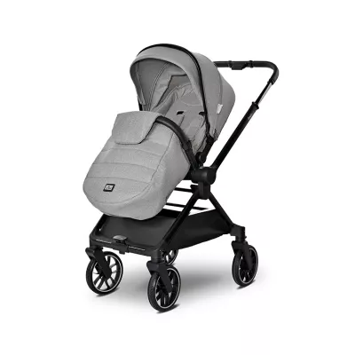 Carucior Set 3 in 1, Reya, maner reversibil, pana la 22 kg, Gri