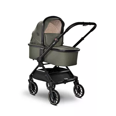 Carucior 3 in 1 - Carucior Set 3 in 1, Reya, maner reversibil, pana la 22 kg, Verde, bebelorelli.ro