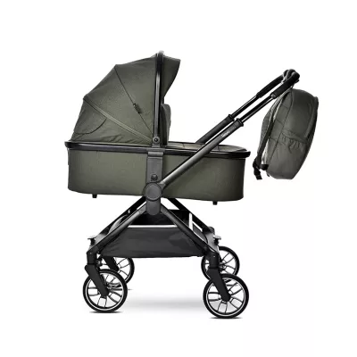 Carucior Set 3 in 1, Reya, maner reversibil, pana la 22 kg, Verde