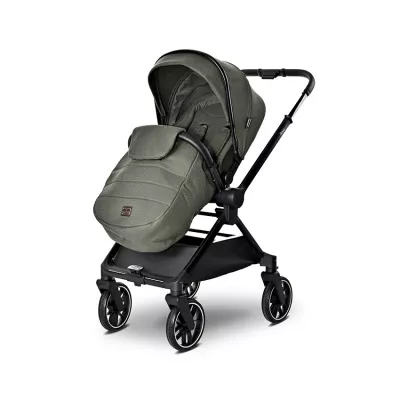 Carucior Set 3 in 1, Reya, maner reversibil, pana la 22 kg, Verde
