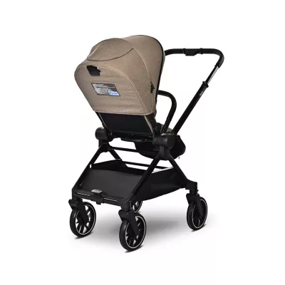 Carucior Set 3 in 1, Reya, maner reversibil, pana la 22 kg, Maro
