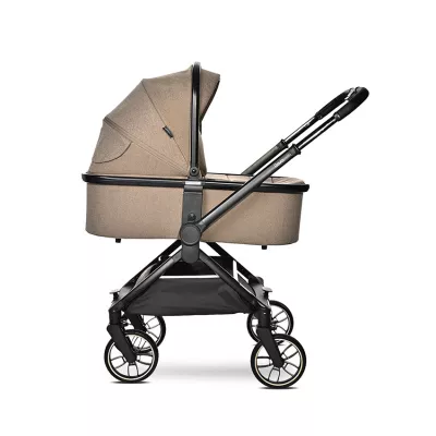 Carucior Set 3 in 1, Reya, maner reversibil, pana la 22 kg, Maro