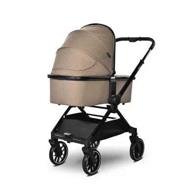 Carucior Set 3 in 1, Reya, maner reversibil, pana la 22 kg, Maro
