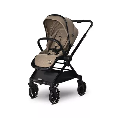 Carucior Set 3 in 1, Reya, maner reversibil, pana la 22 kg, Maro